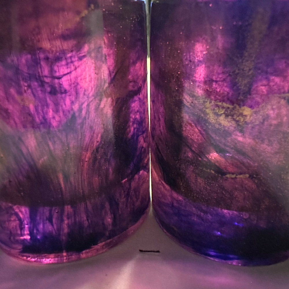 Vibrant Swirl Resin Shot Glasses